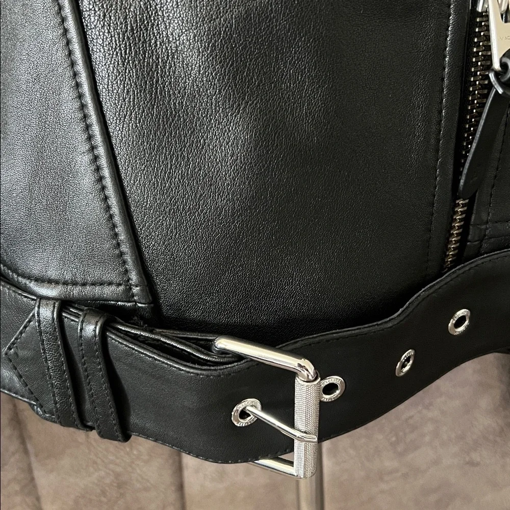 🖤Authentic Mackage Black Leather Moto Jacket (Women’s) - Picture 8 of 12